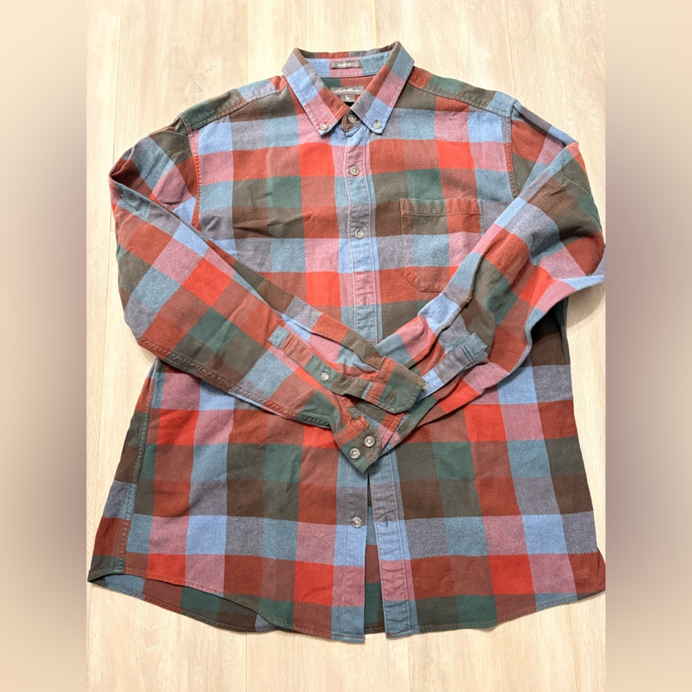 Eddie Bauer Multicolor Plaid Shirt